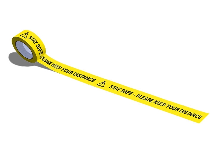 Social Distancing Floor Tape - 48mm x 33m image
